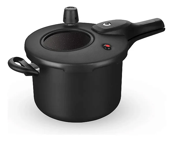 Panela de Pressão MTA Indução Black 4,5L – 70 kPa