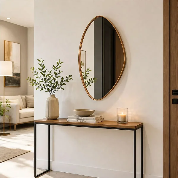 Espelho RJ Decor Orgânico Barcelona 70x45 cm com Borda