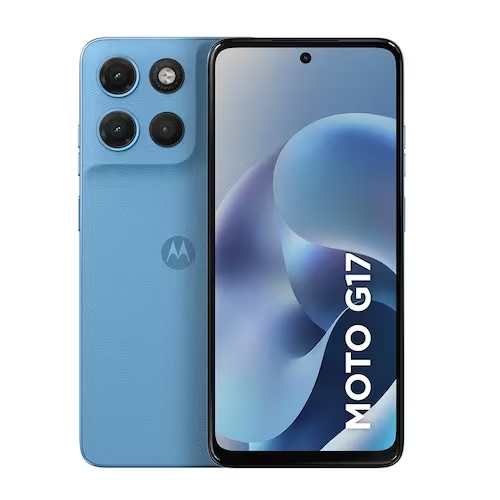 Celular Motorola G17 128GB XT2623 Azul Claro Quadriband