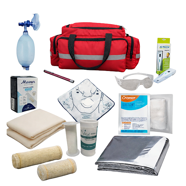 Kit Primeiros Socorros Aph Socorrista Samu Home Care Resgate
