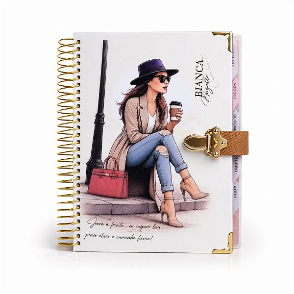 Planner Personalizado com Fecho de Metal