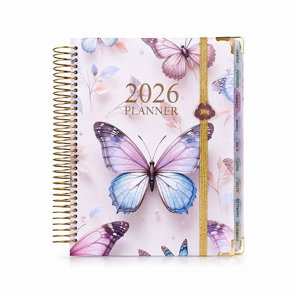 Planner Personalizado com Fecho de Elástico