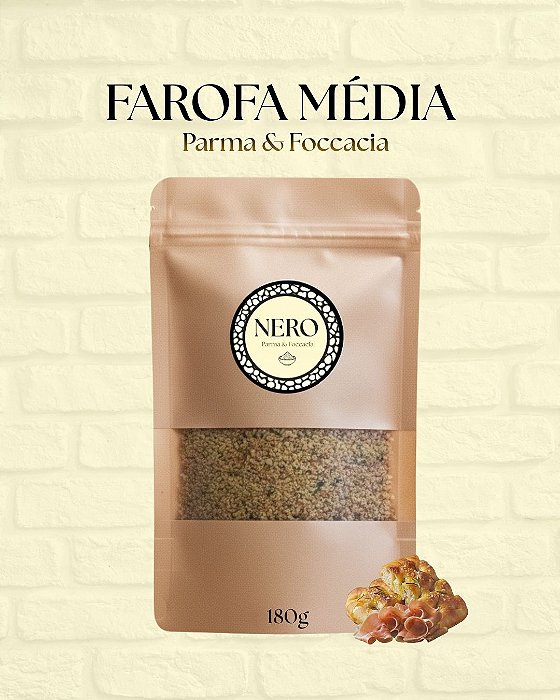 Farofa Parma & Foccacia Média - 180g