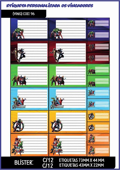 ETIQUETA PERSONALIZADA VING C/24