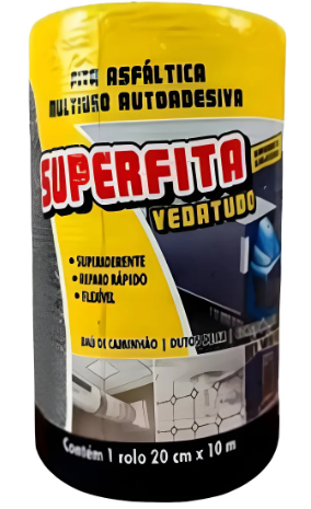 MANTA ASFALTICA FITA MULT USO AUTO ADES 20CMX10MT SUPERFITA