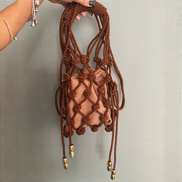 Bolsa Trancoso Marrom – Macramê