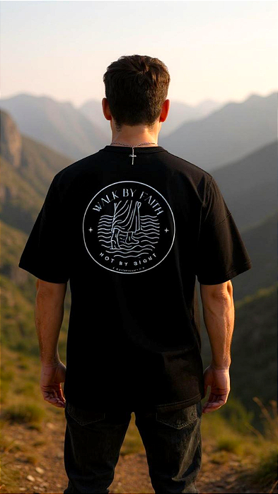 T-SHIRT WALKING BY FAITH (CAMINHANDO PELA FÉ)