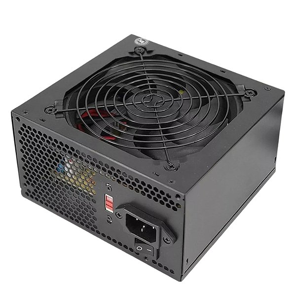 Fonte ATX 500W, Brazil PC, Bivolt Manual, Com Cabo De Energia, 24 Pinos, Preto - BPC/5350-M