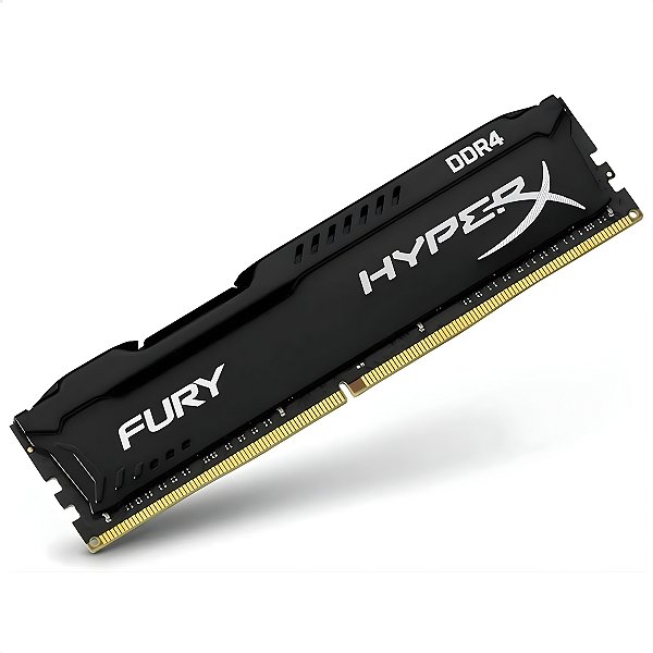 Memória RAM Gamer Para Desktop DDR4, Cap 16GB, 2666MHz, Hyp, Com Dissipador, CL16, Preto