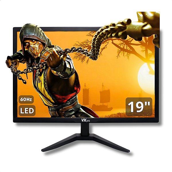 Monitor 19" HD, VX PRO, 60Hz, 5ms, VGA e HDMI, VESA, Preto - VX190X