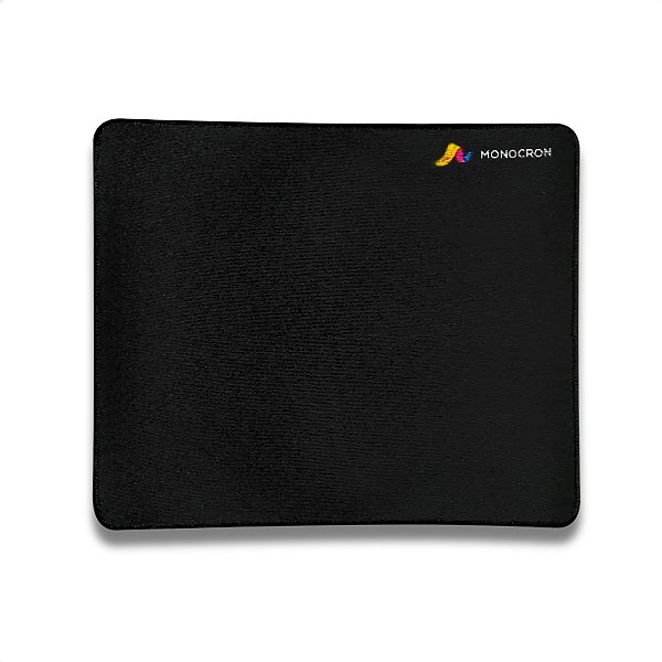 Mousepad, Monocron, Médio (300x250mm), Preto - MN-MP100
