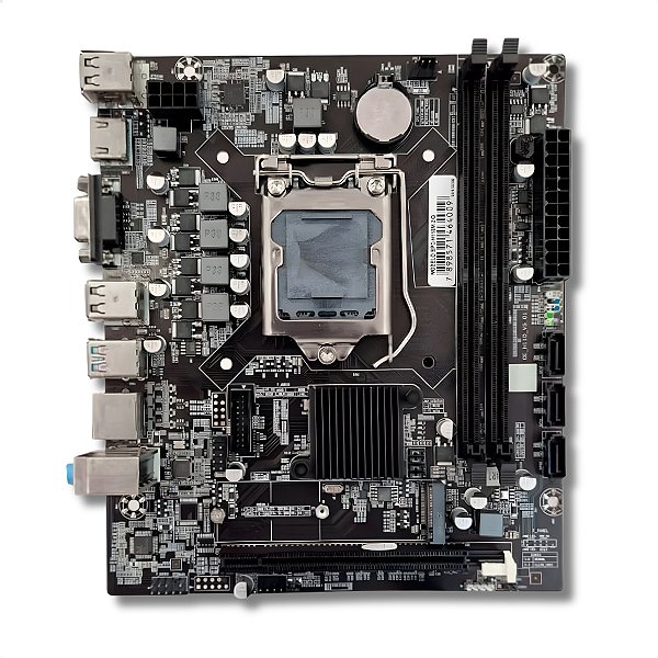 Placa-Mãe H110, Brazil PC, Intel LGA1151, mATX, DDR4, M.2, NVMe, Gigalan, Preto, OEM - BPC-H110M.2-G