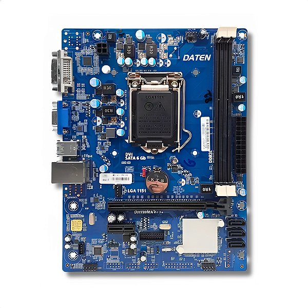Placa-Mãe H110, Daten, Intel LGA1151, mATX, DDR3, M.2, NVMe, Gigalan, Preto