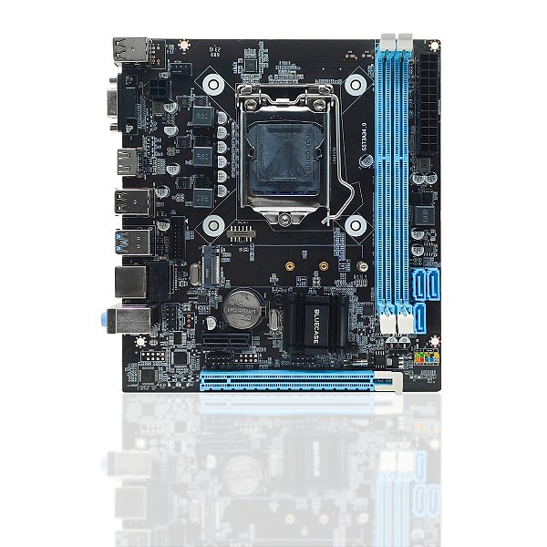 Placa-Mãe H81, Bluecase, Intel LGA1150, mATX, DDR3, M.2, NVMe, Gigalan, Preto, OEM - BMBH81-G3HGU-M2 REV 3.0