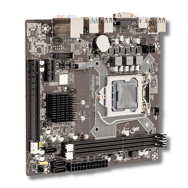 Placa-Mãe H81, Get, Intel LGA1150, mATX, DDR3, M.2, NVMe, Gigalan, Preto