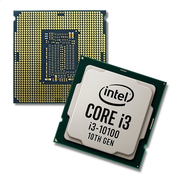 Processador Intel Core i3-10100, 3.6GHz, 4.3GHz Turbo, Cache 6MB, Quad Core, 8 Threads, LGA 1200, Vídeo Integrado, OEM