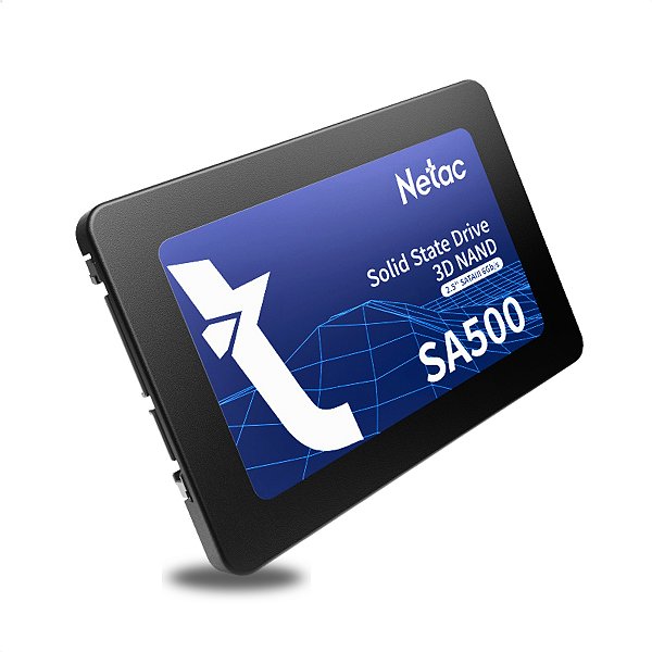 SSD SATA III, 120GB, Netac SA500, 2.5", Leitura: 500MB/s, Gravação: 400MB/s - NT01SA500-120-S3X