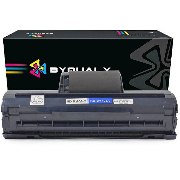 Toner Byqualy Para HP, 1K, Preto, Com Chip - W1105A