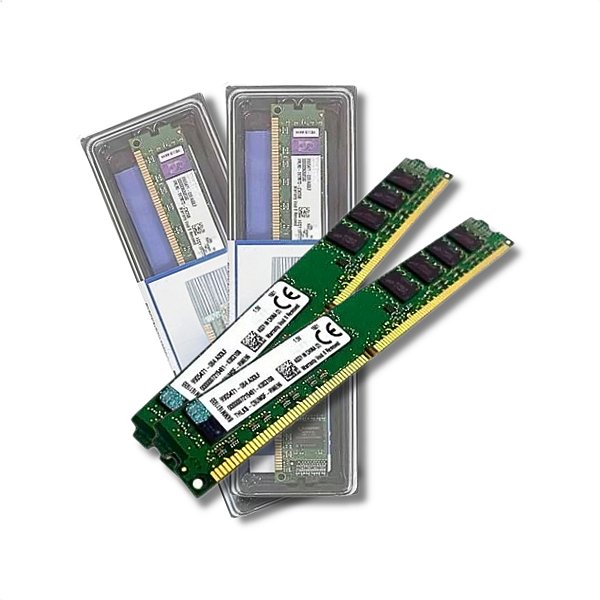 Kit com 2 Memória RAM Para Desktop DDR3, 8GB, 1333MHz, Kin, CL9, Verde, OEM
