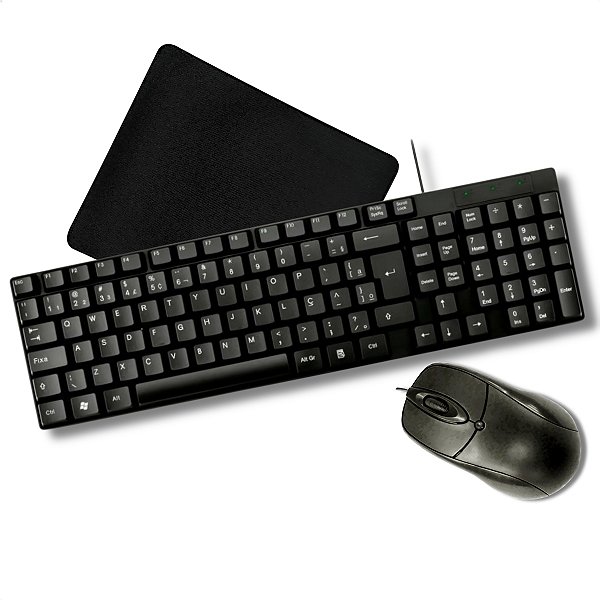 Kit Teclado + Mouse + Mousepad