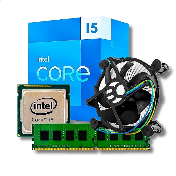 Kit Upgrade Intel i5-3470 + Placa H61 + 16GB DDR3 + Cooler, Preto