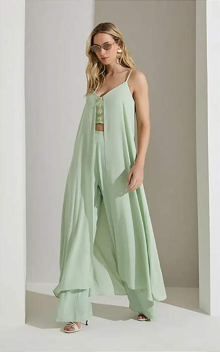 Conjunto Feminino Alfaiataria Summer Verde