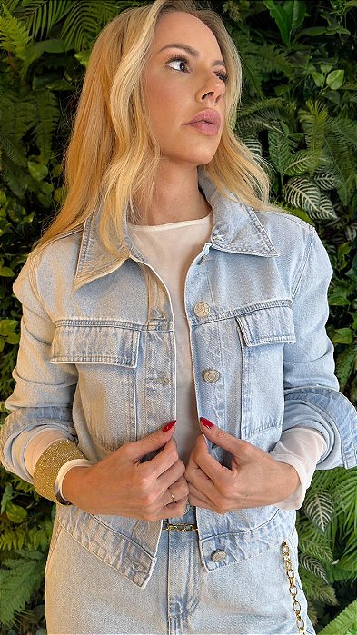 Jaqueta Feminina Cropped