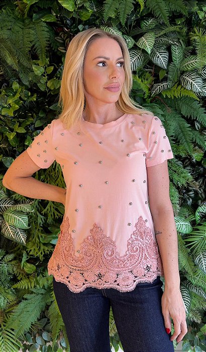 Blusa Malha c/ Aplicações
