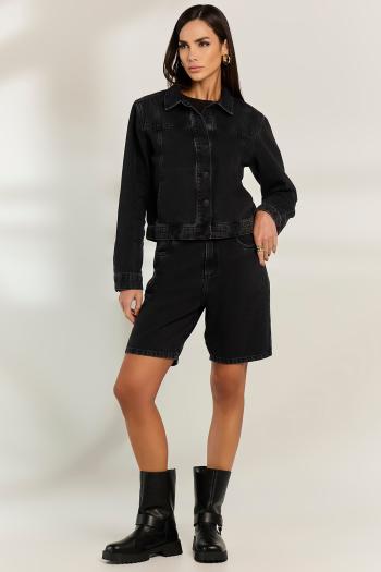 Jaqueta Feminina Jeans Black