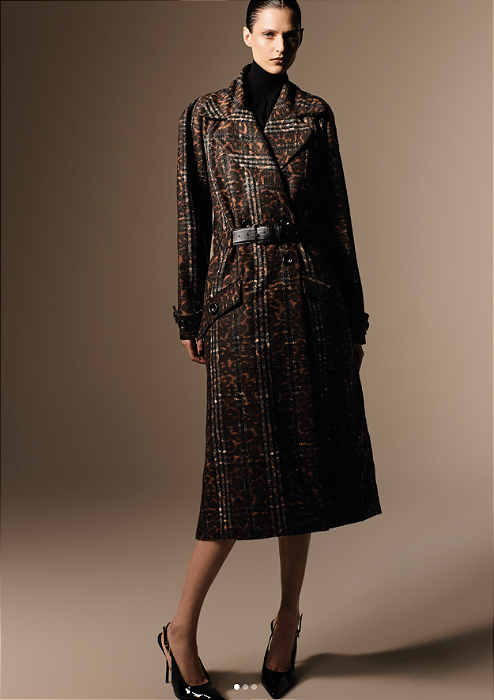 Casaco Alfaiataria Leopardo Tartan