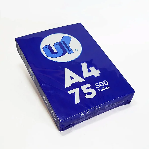 Caixa com 5 pacotes - Papel Sulfite UP! A4 75g 500 folhas