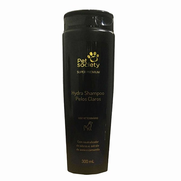 Shampoo Pet Society Pelos Claros para Cães e Gatos 300 ml