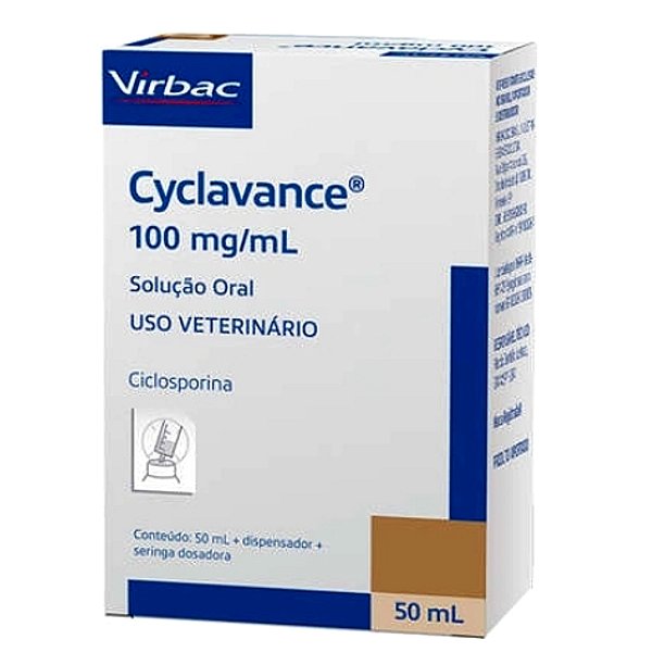 Cyclavance 50 Ml Cães Dermatite Atópica 100mg/ml