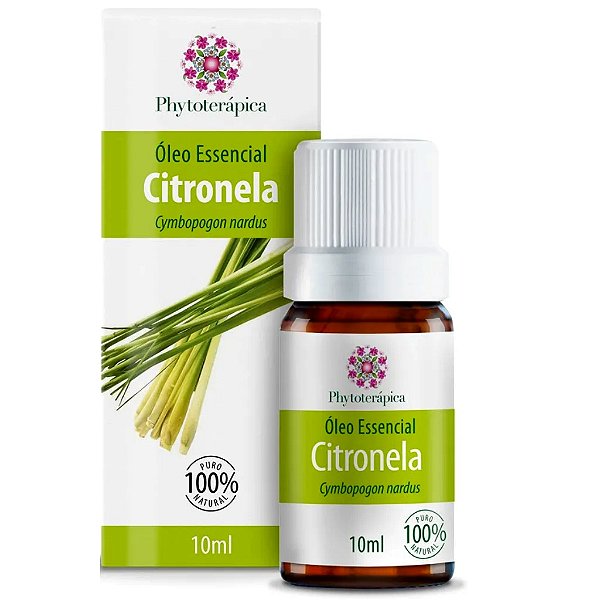 Óleo Essencial de Citronela (Cymbopogon winterianus) 10ml - Phytoterápica