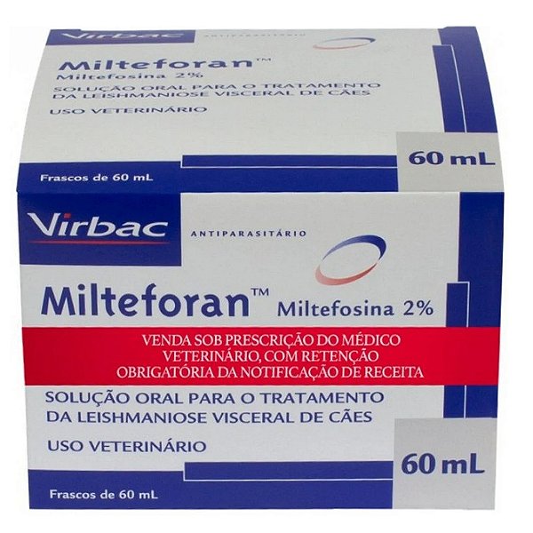 Milteforan 60 ml Virbac – Solução Oral para Leishmaniose Canina