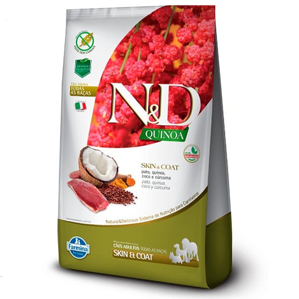 Ração N&D Quinoa para Cães Adultos sabor Pato 10,1kg