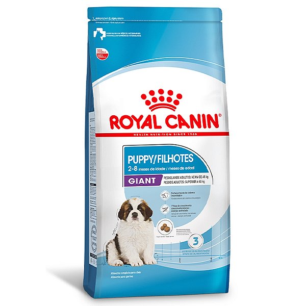 Ração Seca Royal Canin Giant Puppy para Cães Gigantes Filhotes de 2 a 8 Meses de Idade 12 kg