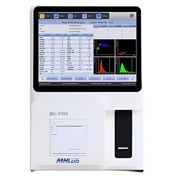 Analisador Hematológico Semiautomático - 5 Partes - URIT BH-5100