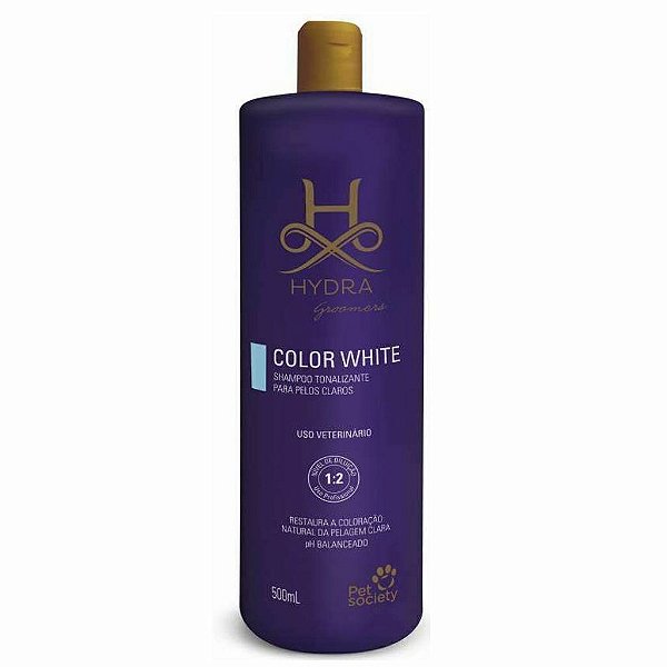 Shampoo Pet Society Hydra Groomers Color White 500 ml