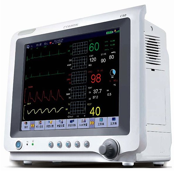 Monitor Multiparâmetro Comen C50 - linha hospitalar