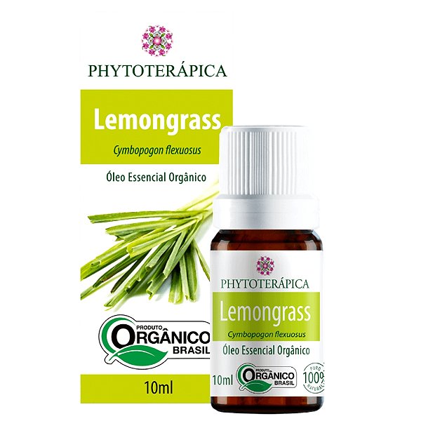 Óleo Essencial de Lemongrass (Orgânico) 10ml - Phytoterápica