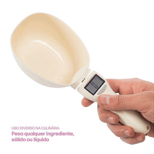 Colher Medidora Dosadora MADOG Fit Balança Digital Visor LCD