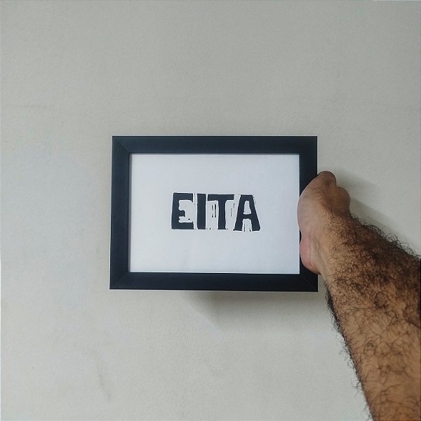 Quadro Linogravura Eita Ditos Populares A5