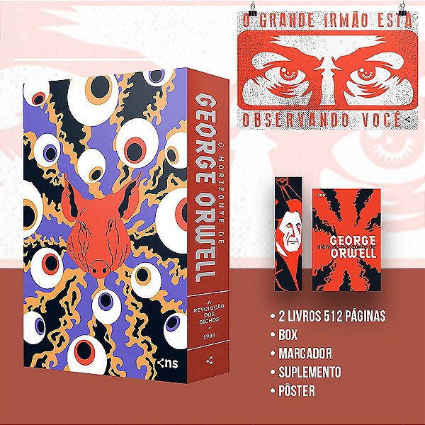 Box George Orwell - O Horizonte (2 Livros + Pôster + Suplemento)