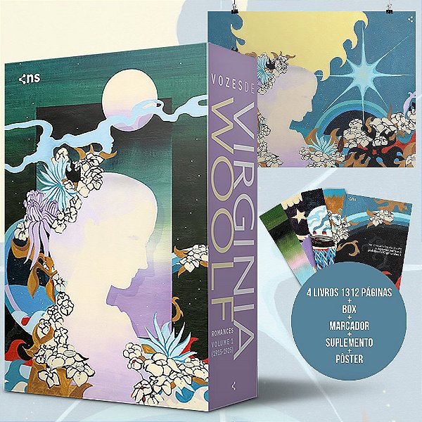 Box Vozes De Virginia Woolf: Romances - Vol. 1 (1915-1925) (4 Livros + Pôster + Suplemento + Marcadores) Nova Edição