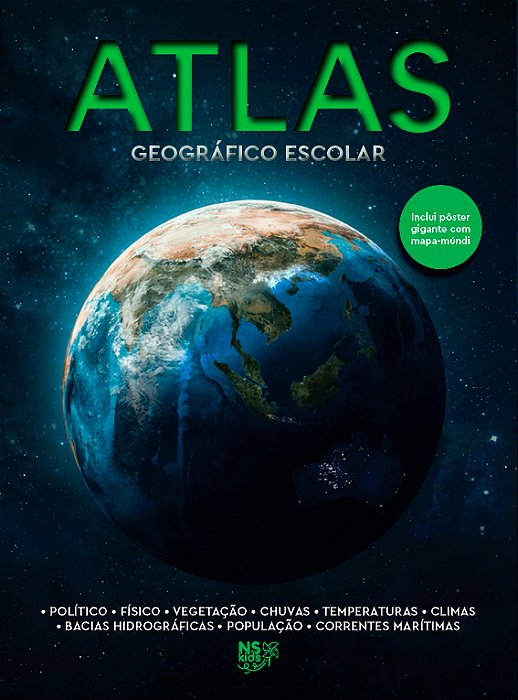 Atlas Geográfico Escolar - Acompanha Pôster Gigante