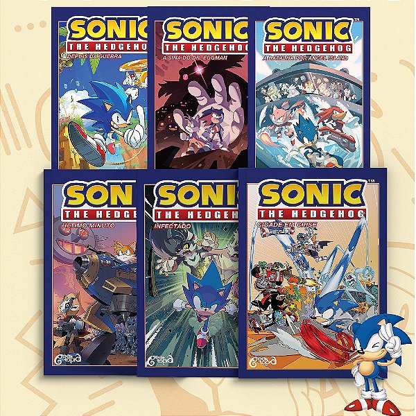 Combo Sonic - Volumes 1, 2, 3, 4, 5 e 6