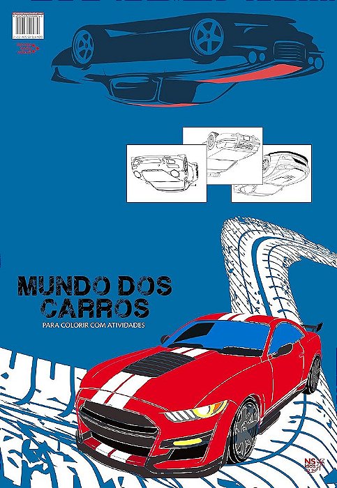 Mundo Dos Carros – Para Colorir Com Atividades