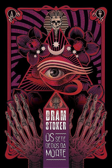 Os Sete Dedos Da Morte Edição De Luxo: Reserva De Verniz; Trilateral Rubine Red; Fitilho; Cabeceado Preto;