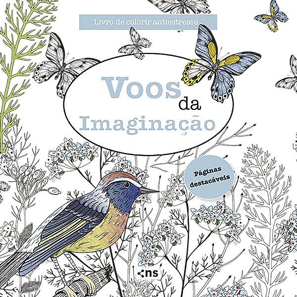 Voos Da Imaginação - Livro De Colorir Antiestresse Folhas Destacáveis